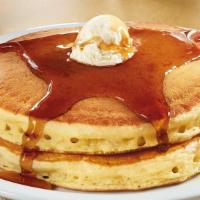 Pancakes · Add two buttermilk pancakes to any meal.