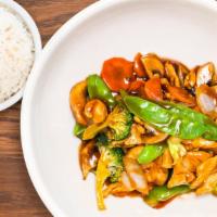 House Stir Fry · Chef choice of vegetables with house special sauce.