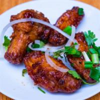 Cánh Gà Dầu Hào (Fried Chicken Wings With Spicy Oyster Sauce) (6) · Fried chicken wings with Oyster sauce 6 pieces