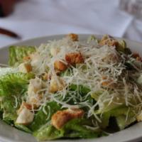 Caesar · Classic Caesar salad. Romaine, creamy Caesar dressing and croutons.