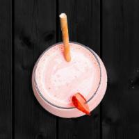 Churned Yogurt Strawberry Smoothie · A thick strawberry smoothie made with fresh churned yogurt flavored to your taste.