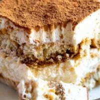 Tiramisu · Giuliano's elegant and rich layered Italian dessert made with delicate ladyfinger cookies, e...