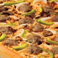 The Perfect Pizza Large · Italian sausage, fresh mushrooms, onions and green peppers. 350/360 cal/piece.
