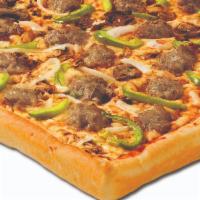 The Perfect Pizza Small · Italian sausage, fresh mushrooms, onions and green peppers. 350/360 cal/piece.