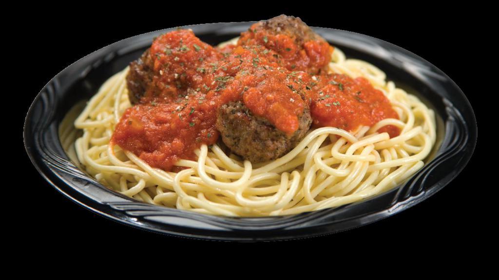 Spaghetti With Marinara Sauce & Meatballs · 700 cal (lite)/1000 cal (regular).