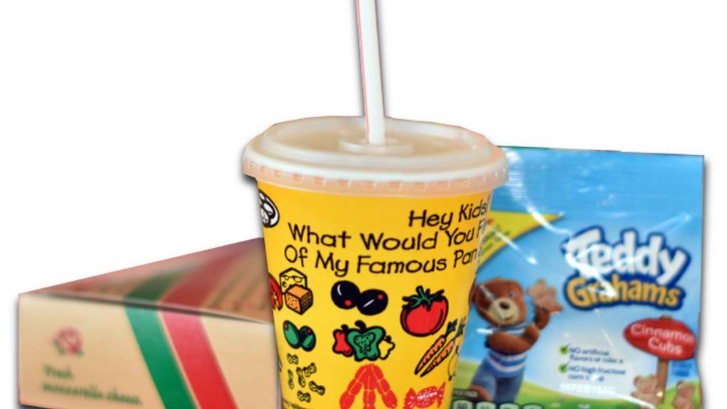 Kids Meal: Choice Of Slice Or Pasta, Kids Drink And Teddy Grahams · 480-760 cal.