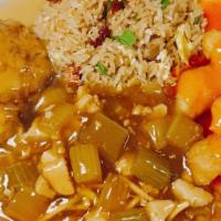 Chicken Chow Mein, Sweet & Sour Chicken, Egg Foo Young, Fried Rice · 