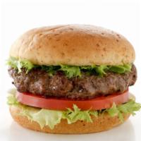 Hamburger · Classic hamburger made with 1/4 lb 100% Angus beef, fresh lettuce, tomato, mayo with ketchup...