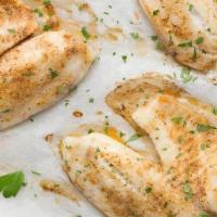 (17) Tilapia · White-fish Tilapia cooked with a herb mixture. Side of your choice.