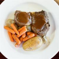Grandma'S Pot Roast · Our premium chuck roast seasoned with our house spices, slow-roasted, and hand shredded. Top...