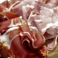 Antipasto Italiano · Charcuterie, cheeses, roasted peppers and caponata. Serves two.