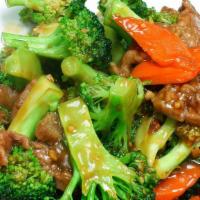 Beef With Mixed Vegetables · Sliced tender beef stir-fried with mixed vegetables in brown garlic sauce