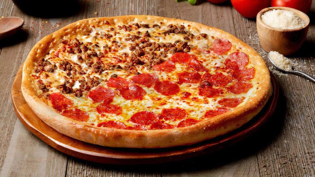 Half & Half · Enjoy your two favorite pizzas on one crust!