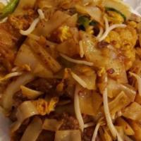 Kway Teow · Authentic Malaysia special. Stir-fry combo meat with flat rice noodles. Spicy.