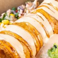 Micho’S Burrito Box · Served in an extra large flour tortilla with choice of protein, toppings and sauces.  Served...