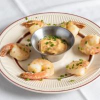 Grilled Shrimp (5) · Served with aioli sauce.