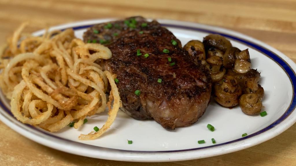 New York Strip Steak · Strip grilled to perfection.
