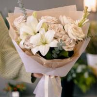 White Elegance Bouquet  · Uplifting, bright, and fit for any phase of life. Each bloom combines your thoughtful messag...