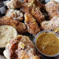 Crispy Wings · Classic, Cajun, or Parmesan Garlic