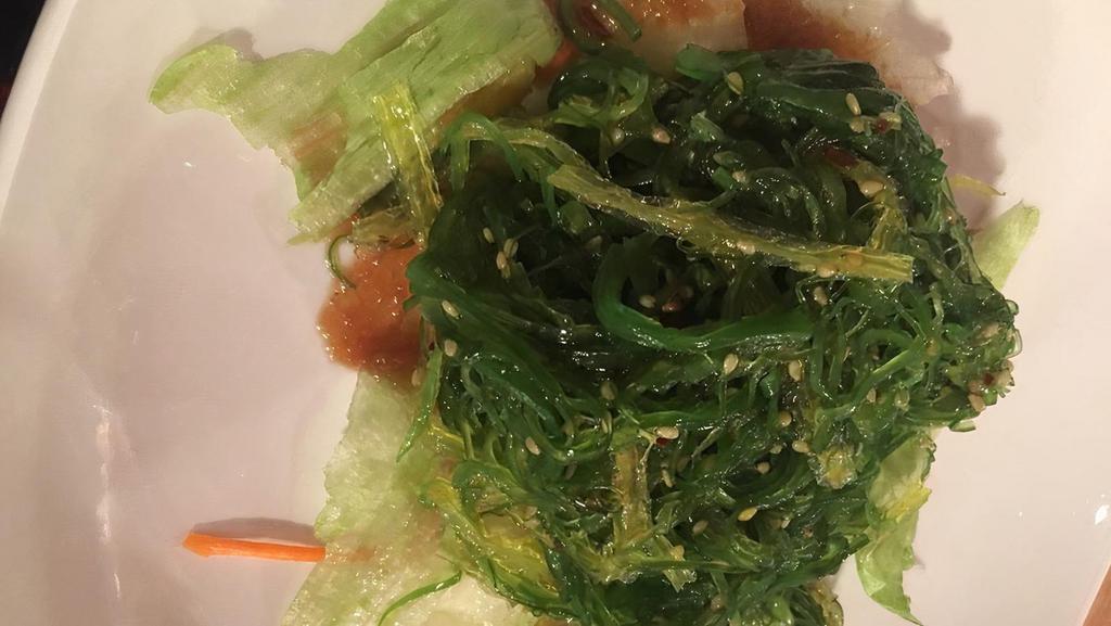 Seaweed Salad · Marinated Japanese seaweed salad.