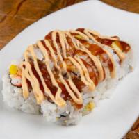 Samurai Roll · Most popular. Spicy crab, avocado, and yellow radish with crunch on top. Dynamite and eel sa...