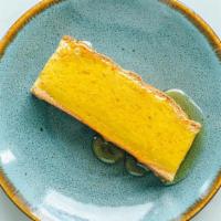 Corn Bread · Traditional Cornmeal and Buttermilk bread served with Honey . Vegetarian. Contains gluten., ...