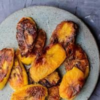 Fried Ripe Plantains · Soft sweet plantains served with tomato stew.