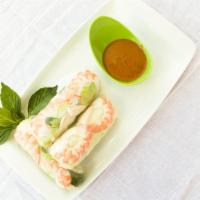 Fresh Spring Rolls (3) · 3 pcs Rice paper wrapped with shrimps, chicken, vermicelli noodle, lettuce, carrots, bean sp...