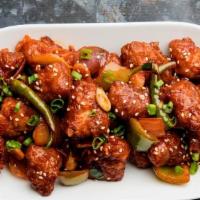 Chilli Chicken · Boneless Chicken Cooked With Onions, Green Chillies, Green And Red Bell Peppers, Stir-Fried ...