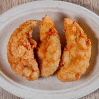 Chicken Tender (3 Pieces) · Available in BBQ, plain, or sweet chili’d.