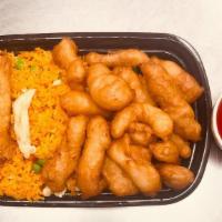 Sweet And Sour Chicken · Chicken with red sweet sour sauce on the side