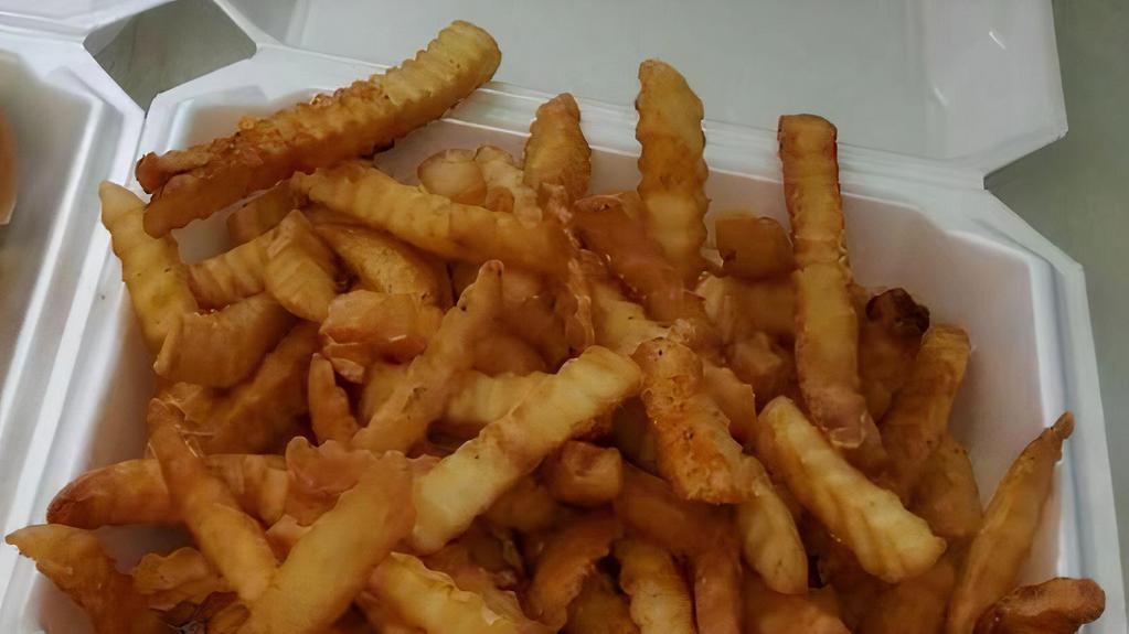 French Fries  · Crinkle cut fries.