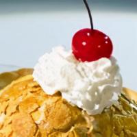 Fried Ice Cream · The perfect dessert for any meal. Vanilla ice cream served in its own edible cinnamon shell....