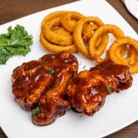 Bbq Broasted Chicken · Includes side salad and one side