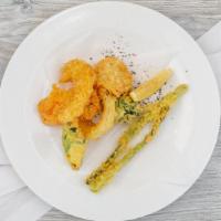 Vegetable Tempura · Sweet potato, onion, broccoli, carrot, asparagus, and Zucchini