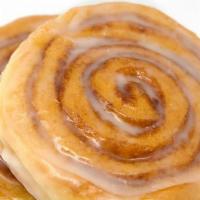 Fried Cinnamon Roll · Our delicious fried cinnamon roll with enough glaze and cinnamon to get your sugar high going!