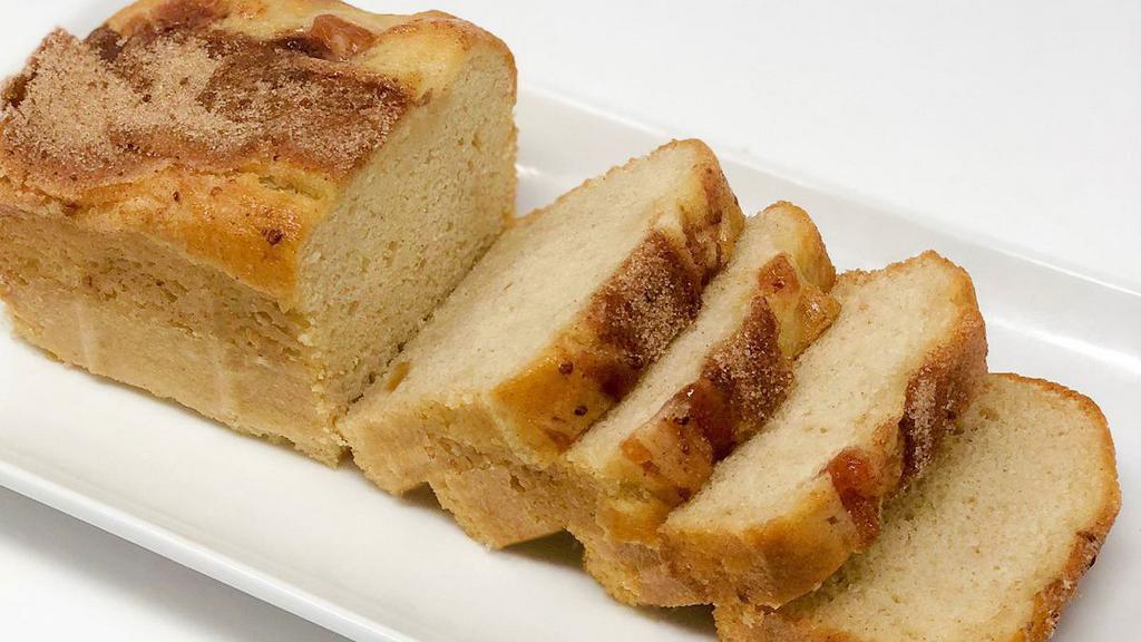 Apple Cinnamon Bread · A loaf of our moist quickbread with apples and cinnamon baked throughout. A great morning breakfast bread choice!