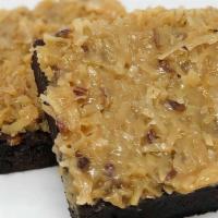 German Chocolate Brownie · Our fudge nut brownie with German chocolate on top. Try these nice and warm, they are so goo...