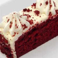 Red Velvet Cake Slice · A southern favorite! Our red velvet cake with cream cheese icing!