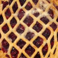 Cherry Pie · Traditional cherry pie filling with flaky crust on top. A great treat no matter what time of...