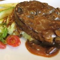 Meatloaf - Lunch Portion · Mashed Yukons, mushroom gravy, green beans.