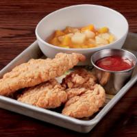 Chicken Tenders · Served with your choice of BBQ or honey mustard  (470-510 cal)