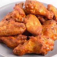 Hot 'N Spicy Buffalo Chicken Wings · A full pound of oven-roasted chicken wings tossed in fiery Buffalo sauce.