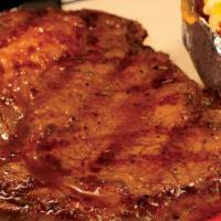 14 Oz. Ribeye · Our most flavorful steak, always tender and juicy.