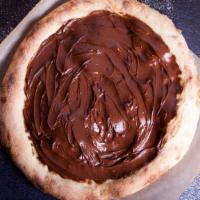 Nutella Pizza · Just like pizza but better, with generous dollops of Nutella and you can eat the whole thing...