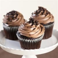 Chocolate Cup Cake · Our dark chocolate cake lightly filled with and finished with chocolate buttercream