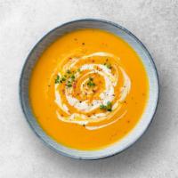 Butternut Squash · Creamy and ever so slightly sweet butternut squash soup.