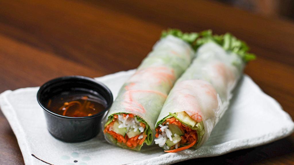 Fresh Spring Rolls · Served with sweet chili sauce.