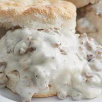 Homemade Sausage Gravy And Biscuits · 
