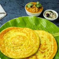 Set Dosa Vadacurry  (2 Pieces) · 2 rice & lentil pan cake served with fried lentil mini balls sautéed with onion, tomato and ...